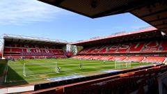 View of Nottingham Forest's City Ground